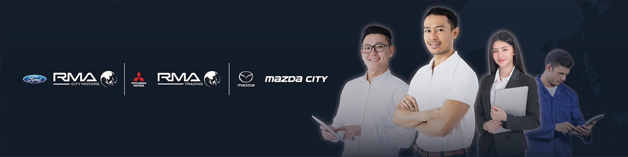 งาน,หางาน,สมัครงาน มาสด้า ซิตี้  Mazda  บริษัท อาร์เอ็มเอ ซิตี้ มอเตอร์ส จำกัด FORD และบริษัท อาร์เอ็มเอ เทรดดิ้ง จำกัด Mitsubishi